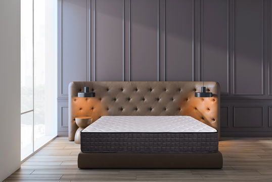 Saltea ortopedica STAR, 120x200x25 cm, 4 cm spuma Memory, 7 zone de confort, hipoalergenica, reversibila, medie/ferma