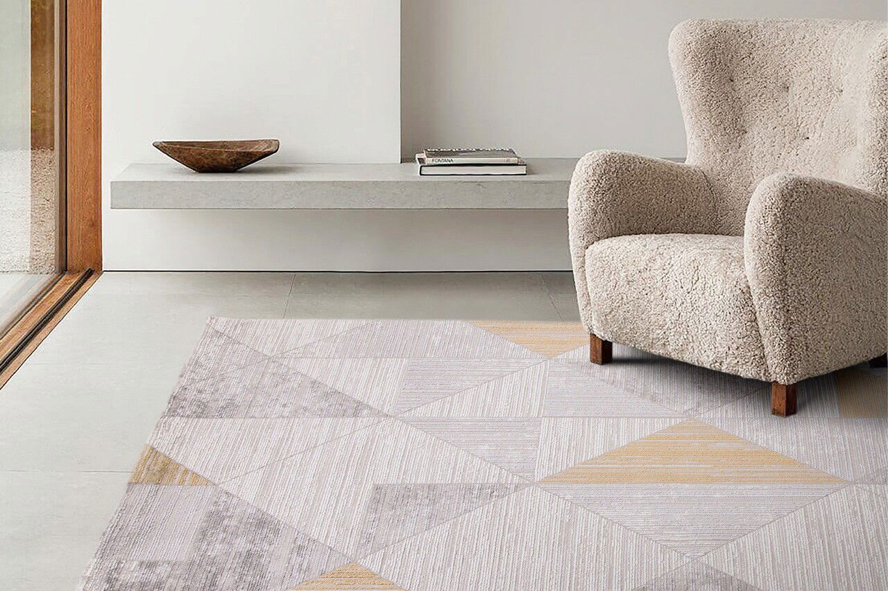 Covor, 45605 Milas, 100x200 cm, Acril, Galben