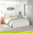 Pat AMBRO fara saltea, 140x200, Alb Portelan