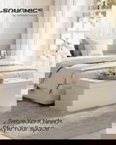 Bancheta cu spatiu depozitare, Mazie, Songmics, 110x38x38 cm, MDF/imitatie in, crem