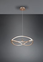 Lustra Charivari, TRIO, 62x150 cm, 42W, 1x SMD LED, metal, bronz mat