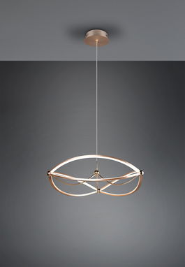 Lustra Charivari, TRIO, 62x150 cm, 42W, 1x SMD LED, metal, bronz mat
