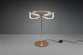 Lampa de masa Charivari, TRIO, 41x50 cm, 26W, 1x SMD LED, metal, bronz mat