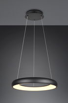 Lustra Cardona, TRIO, 62x150 cm, 38W, 1x SMD LED, metal, negru mat
