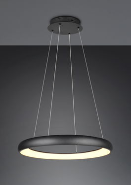 Lustra Cardona, TRIO, 75x150 cm, 59W, 1x SMD LED, metal, negru mat