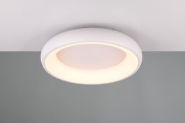 Plafoniera Cardona, TRIO, 46.5x10 cm, 29W, 1x SMD LED, metal, alb mat