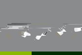 Plafoniera Clapton, TRIO, 96.5x8x18.5 cm, 4W, 4x SMD LED, metal, argintiu