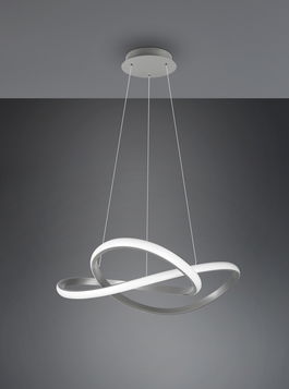 Lustra Course, RL, 60x150 cm, 27W, 1x SMD LED, metal, argintiu