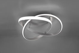 Plafoniera Course, RL, 45x18.8 cm, 18W, 1x SMD LED, metal, argintiu/alb