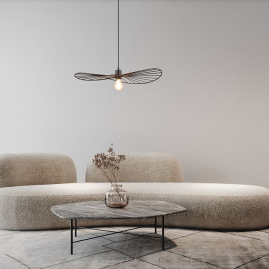 Lustra Chapeau, RL, 60x150 cm, 40W, 1x E27, metal, negru mat