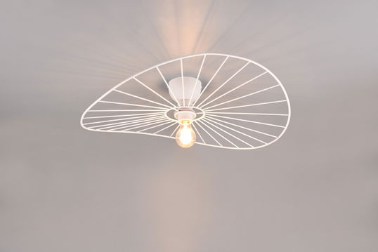 Plafoniera Chapeau, RL, 60x15.4 cm, 40W, 1x E27, metal, alb mat