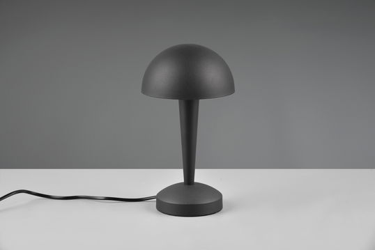Lampa de masa Canaria, RL, 15x26.5 cm, 40W, 1x E14, metal, negru