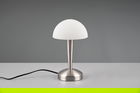 Lampa de masa Canaria, RL, 15x26.5 cm, 40W, 1x E14, metal, argintiu mat/ alb