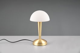 Lampa de masa Canaria, RL, 15x26.5 cm, 40W, 1x E14, metal, bronz mat/alb