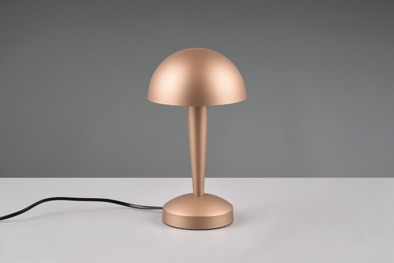 Lampa de masa Canaria, RL, 15x26.5 cm, 40W, 1x E14, metal, aramiu