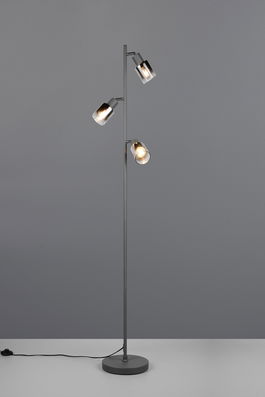 Lampadar Cadiz, RL, 23x154 cm, 10W, 3x E14, metal, negru mat