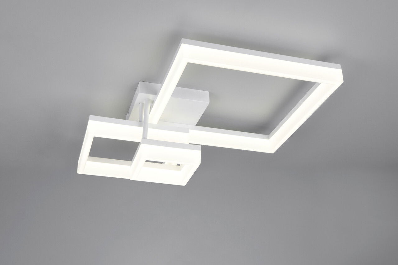 Plafoniera Camino, RL, 65x46.5x17.5 cm, 32W, 1x SMD LED, plastic, alb mat