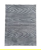 Covor 3D cu model in relief, Wave, Heinner, 120x160 cm, poliester, gri