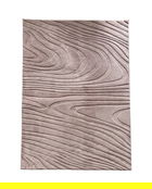 Covor 3D cu model in relief, Wave, Heinner, 120x160 cm, poliester, maro