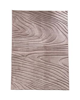 Covor 3D cu model in relief, Wave, Heinner, 120x160 cm, poliester, maro