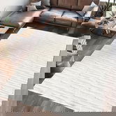 Covor 3D cu model in relief, Oliver, Heinner, 160x230 cm, poliester, crem