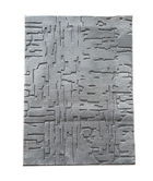 Covor 3D cu model in relief, Vista, Heinner, 120x160 cm, poliester, gri