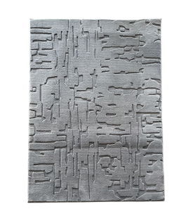 Covor 3D cu model in relief, Vista, Heinner, 120x160 cm, poliester, gri
