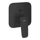 Baterie cada dus incastrata Grohe Cubeo negru mat fara corp ingropat