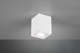 Plafoniera Biscuit, TRIO, 9.6x9.6x12.5 cm, 35W, 1x GU10, metal, alb mat