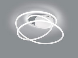 Plafoniera Bologna, RL, 50x48x28 cm, 36W, 1x SMD LED, metal, alb mat