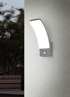 Aplica de perete pentru exterior cu senzor Beja, RL, 8x18.5x22.5 cm, 12.5W, 1x SMD LED, aluminiu, antracit
