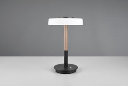 Lampa de masa Celeste, TRIO, 22x35 cm, 10W, 1x SMD LED, metal, negru/alb