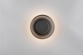 Aplica de perete Celeste, TRIO, 22x11.5 cm, 10W, 1x SMD LED, metal, negru/gri