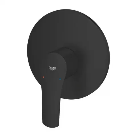 Baterie dus incastrata Grohe Eurosmart negru mat fara corp ingropat