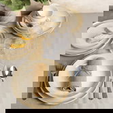 Serviciu de masa 18 piese, Playa, Ambition, ceramica, bej