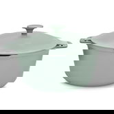 Oala cu capac Fern, Ambition, 28 cm, 6.6 L, aluminiu, verde/negru