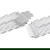 Scurgator vase cu suport tacamuri, Brabantia, SinkSide, 38.5x49x14 cm, aluminiu, gri deschis