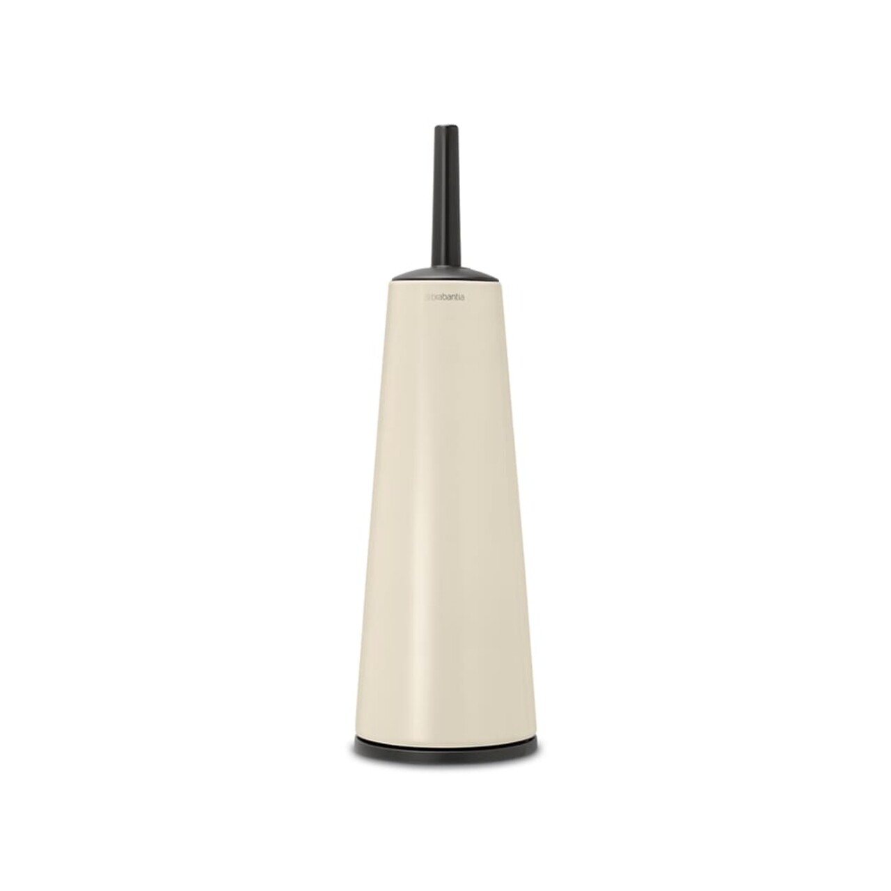 Perie de toaleta cu suport, Brabantia, ReNew, 12x12x42 cm, otel, bej