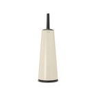 Perie de toaleta cu suport, Brabantia, ReNew, 12x12x42 cm, otel, bej