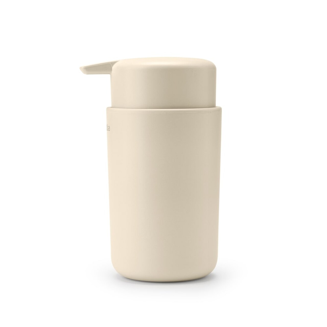 Dispenser sapun lichid, Brabantia, Soft Beige, 9.2x7.6x14.3 cm, 250 ml, polipropilena, bej