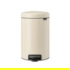 Cos de gunoi cu pedala, Brabantia, NewIcon, 12 L, 33.8x25.1x41.1 cm, otel, bej