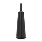 Perie de toaleta cu suport, Brabantia, ReNew, 12x12x42 cm, otel, negru mat
