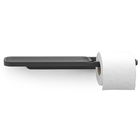 Suport hartie igienica cu raft depozitare, Brabantia, MindSet Infinite Grey, 42x9x4.5 cm, otel, gri