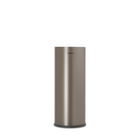 Suport role rezerva hartie igienica, Brabantia, Balance Platinum, 13.2x13.2x32.1 cm, otel, gri inchis