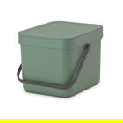 Cos de gunoi, Brabantia, Sort&Go, 6 L, 24.5x20x18.1 cm, polipropilena, verde brad