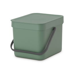 Cos de gunoi, Brabantia, Sort&Go, 6 L, 24.5x20x18.1 cm, polipropilena, verde brad