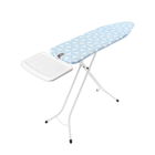 Masa de calcat, Brabantia B, PerfectFlow Fresh Breeze, 124x38 cm, 7 pozitii de reglare, cu suport statie de calcat, otel/bumbac