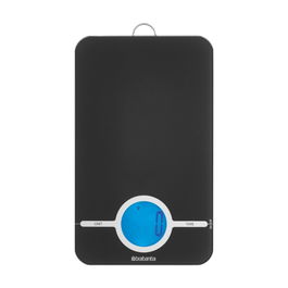 Cantar de bucatarie, Brabantia, Tasty+, display LCD, 26.5x15.2x2 cm, sticla/inox, gri inchis