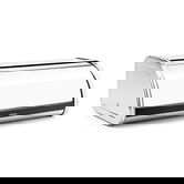 Cutie pentru paine, Brabantia, Roll Top Brilliant, 44.5x26.2x17.3 cm, otel, argintiu lucios