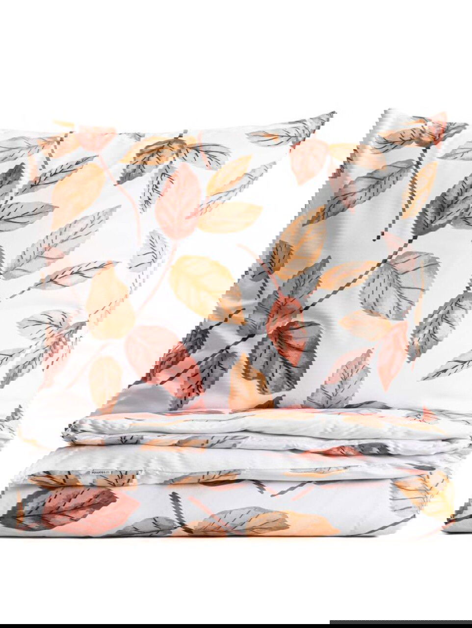Lenjerie de pat King Size, Leafy, Homla, 3 piese, 200x220 cm, microfibra, multicolor